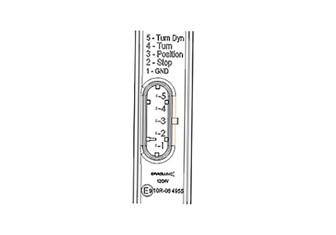 LED rear light: break, tail, turn (bus and coach)